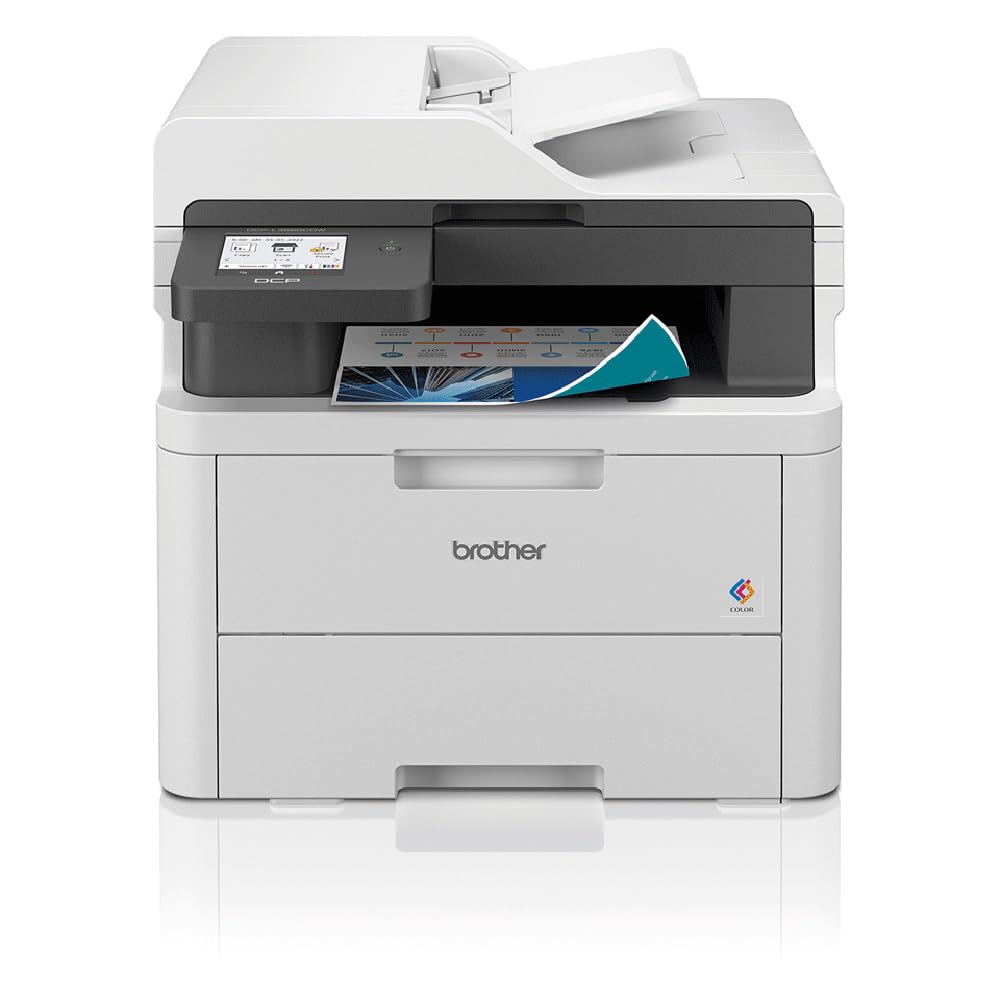 Brother DCP-L3560CDW | Imprimante Laser Couleur Multifonction 3 en 1 (Impression/Copie/Scan) Laser Couleur | WiFi | Recto-Verso Automatique en impression | Imprime jusqu'à 26 pages par minute