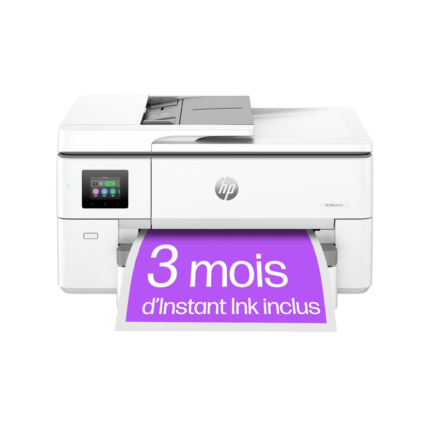 HP OfficeJet Pro 9720e Imprimante tout en un - Jet d'encre couleur – 3 mois d'Instant Ink inclus avec HP+ (Impression/Copie/Scan/A4 et A3, Chargeur automatique de documents, Recto/Verso auto, Wifi)