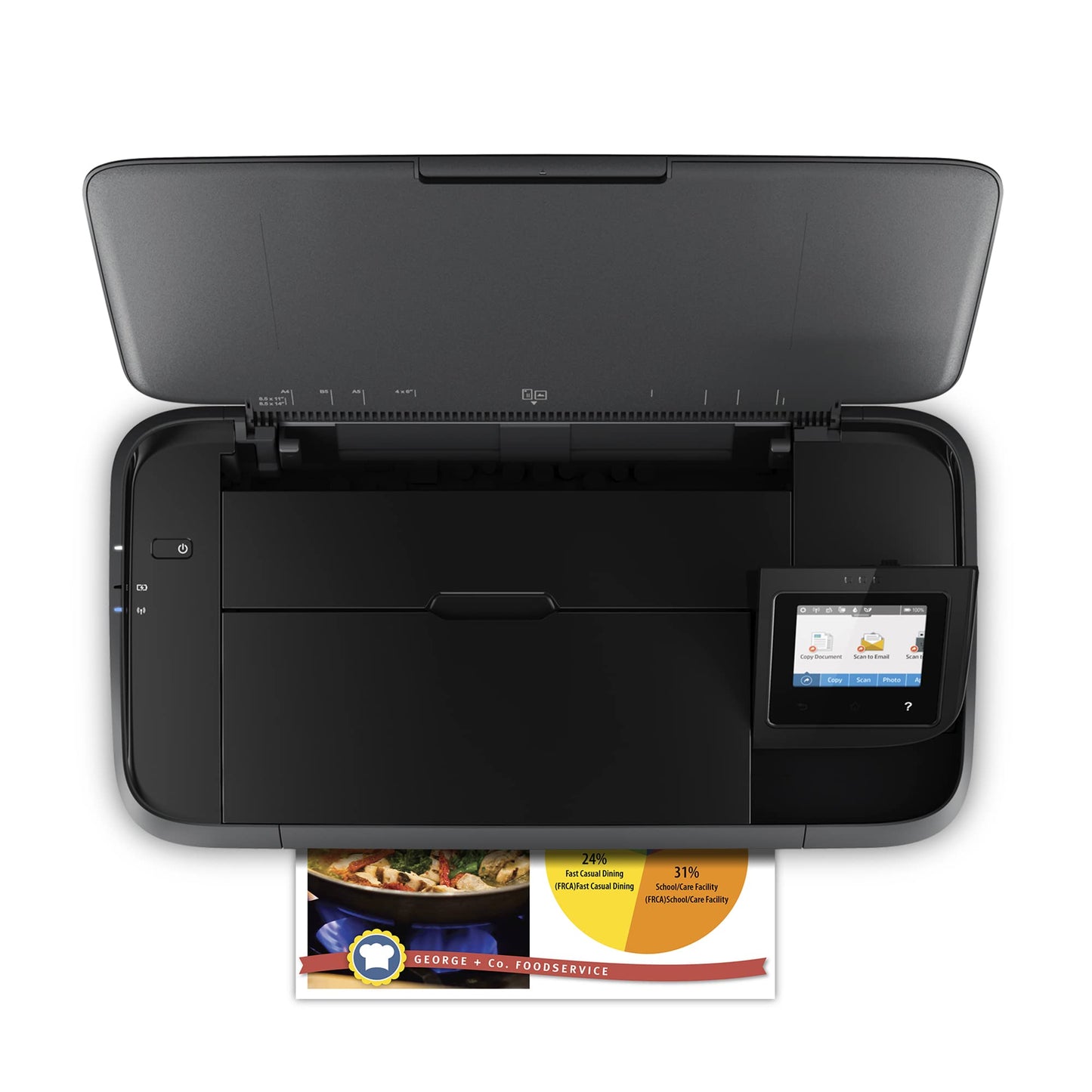 HP OfficeJet 250 Imprimante tout-en-un portable (Photocopie, Scan, Impression, Chargeur automatique de documents 10 pages, Recto/Verso manuel, Wifi)