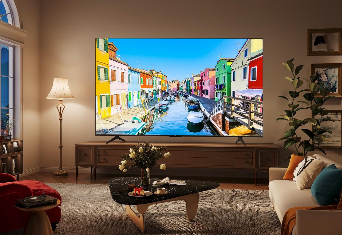 TCL TV QLED 43T7B 4K HDR Pro 43’’ avec Google TV et système sonore Dolby Atmos, Compatible avec l’Assistant Google et Alexa