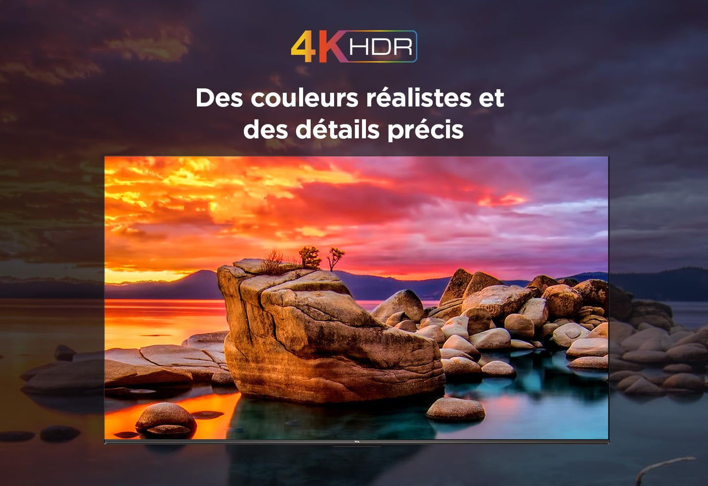 TCL 43V6B 43 Pouces 4K Ultra HD, HDR TV, Smart TV Powered by Google TV (Dolby Audio, Motion Clarity, Voice Control, Compatible avec Google Assistant, Chromecast intégré)