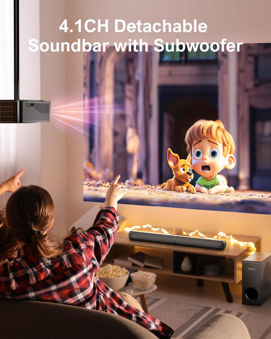 ULTIMEA 4.1 Barres de Son pour TV, Barre de Son TV avec Subwoofer Réglables, 2-en-1 Barre de Son Détachable, Soundbar Bluetooth 5.3, 3 Modes d'EQ, Arc/Optique/Aux, Montage Mural, Série Apollo S50