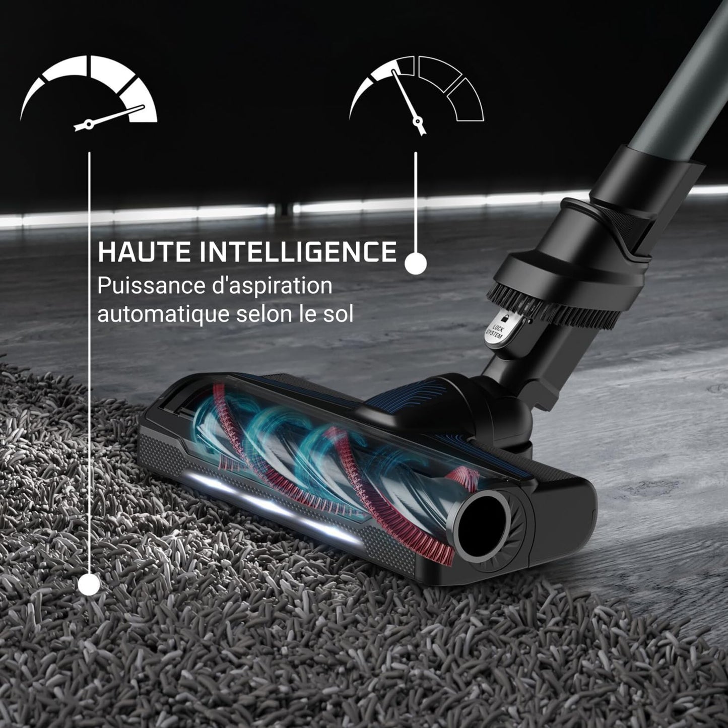 Rowenta X-Force Flex 9.60 Aqua Aspirateur balai sans fil 4-en-1, Laveur, 100 AW, Jusqu'à 45 min d'autonomie, Ultra léger, Tube Flex, Réglage automatique de la puissance RH20C2WO