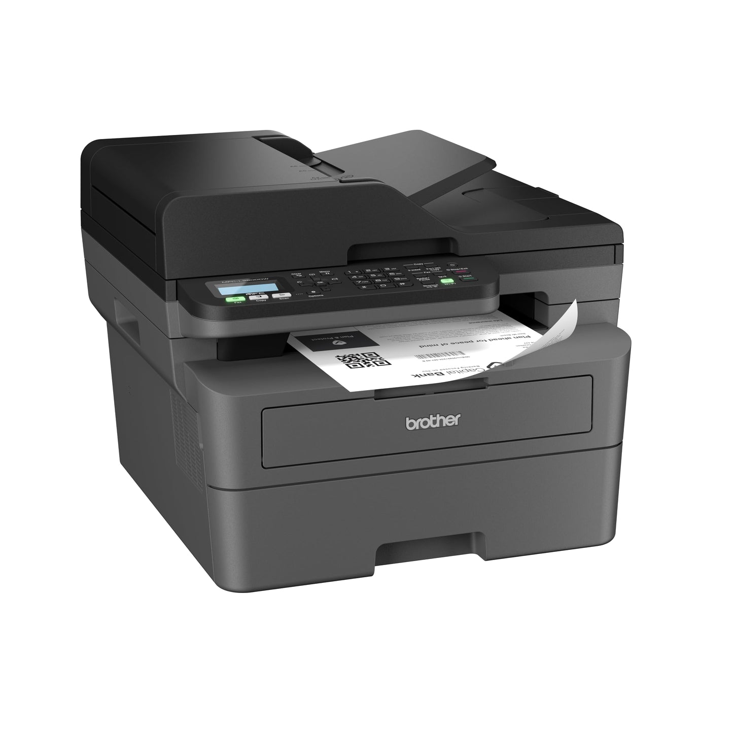 Brother MFC-L2800DW | Imprimante Multifonction 4 en 1 (Impression/Scan/Copie/Fax) Laser Monochrome | WiFi/Ethernet | Recto-Verso | Éligible au Forfait EcoPro