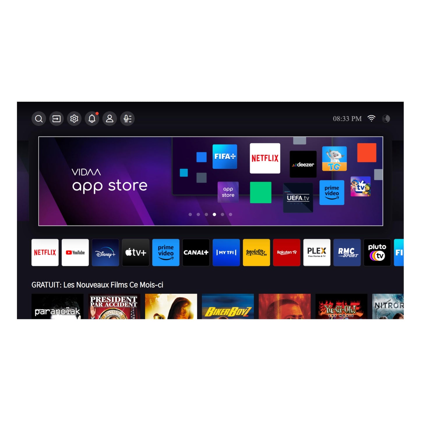 Hisense Smart TV 43 Pouces 43A6N 4K UHD, Dolby Vision, HDR, VIDAA avec Youtube, Netflix, Disney+, Canal +(modèle 2024)