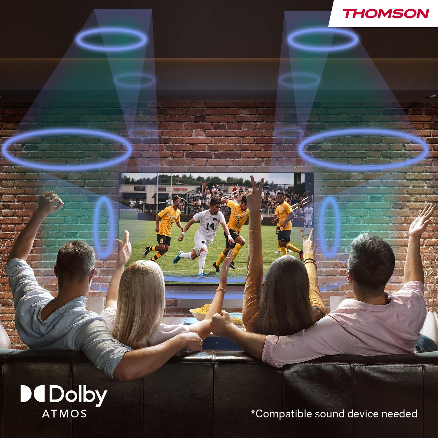 THOMSON 43 Pouces (109 cm) UHD Télé Smart Android TV – 43UA5S13-2023