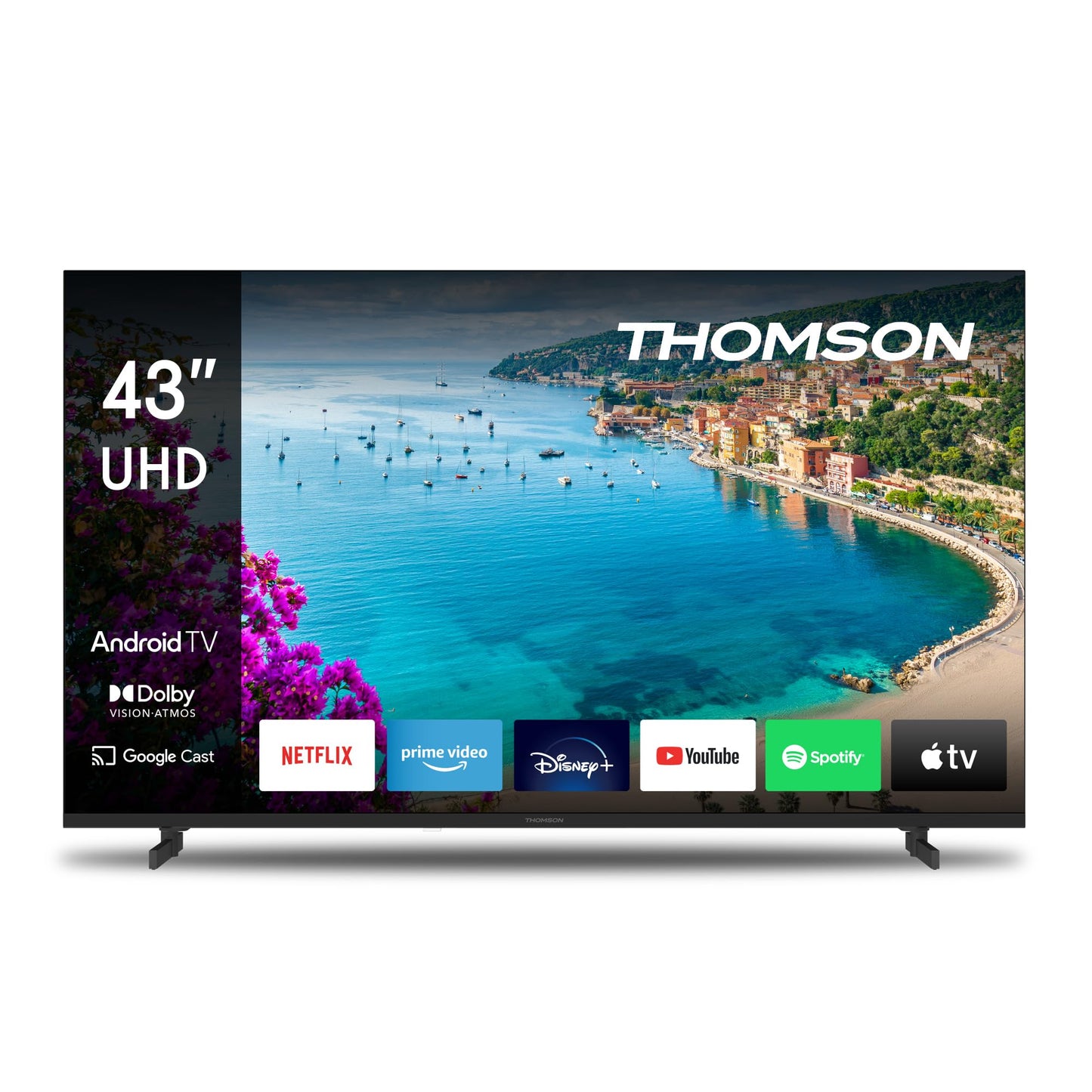 THOMSON 43 Pouces (109 cm) UHD Télé Smart Android TV – 43UA5S13-2023